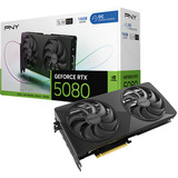 PNY GeForce RTX 5080 Slim OC grafische kaart DLSS 4, 3x DisplayPort, 1x HDMI 2.1