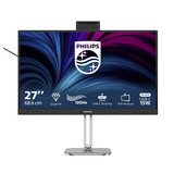 Philips 27B2U4601H/00 27" Ledmonitor Zilver/zwart, HDMI, DisplayPort, USB-C, Webcam, 120 Hz
