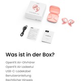 Shokz OpenFit Air open-ear hoofdtelefoon Pink