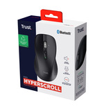 Trust Ferro Draadloze Muis Hyperscrollwiel Zwart, 1000-3200 Dpi, 2.4G Hz, 2x Bluetooth, Stille Knoppen
