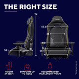 Trust GXT 721 Ruya Pro Premium Comfortabele Gaming Stoel Zwart/geel