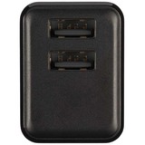 Xtorm Volt Reisstekker - EU/VK/VS naar 2xUSB + Xtorm USB naar USB-C kabel oplader Zwart, EU/VK/VS, USB-C
