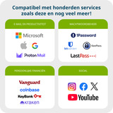 Yubico YubiKey 5C NFC security key Zwart, USB-C, NFC, FIDO-gecertificeerd