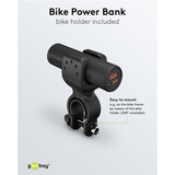 goobay Bike-Powerbank 5.0 Zwart, 5.000 mAh, Power Delivery, Quick Charge