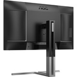 AOC U27U3CV 27" 4K Ultra HD monitor Zwart/zilver, 1x DisplayPort, 2x HDMI, 2x USB-C, 4x USB-A, 1x RJ-45