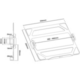 Arozzi Alzare - Laptop Holder Black bevestiging Zwart