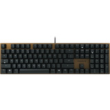 CHERRY KC 200 MX, toetsenbord Zwart/brons, US lay-out, Cherry MX2A Brown, ABS keycaps