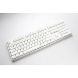 Ducky One 3 Classic Pure White RGB mechanisch toetsenbord Wit, US lay-out (QWERTY), Cherry MX Blue, 100%, RGB led, Double-shot PBT, Hot-swappable, QUACK Mechanics