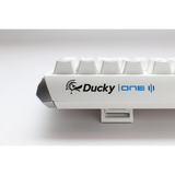 Ducky One 3 Classic Pure White RGB mechanisch toetsenbord Wit, US lay-out (QWERTY), Cherry MX Blue, 100%, RGB led, Double-shot PBT, Hot-swappable, QUACK Mechanics
