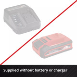 EINHELL SILENZZO 18/160 Professionele draadloze luchtcompressor Zwart/rood, Accu en oplader niet inbegrepen