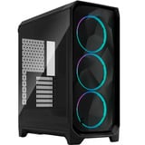 Fractal Design Meshify 3 RGB TG Light Tint midi tower behuizing Zwart | 2x USB-A | 1x USB-C | RGB | Tempered Glass