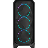 Fractal Design Meshify 3 RGB TG Light Tint midi tower behuizing Zwart | 2x USB-A | 1x USB-C | RGB | Tempered Glass