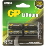 GP Batteries Lithium CR123A (070CR123AEC4), 4 stuks batterij