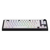 Hator Skyfall Wireless RGB mechanisch gaming toetsenbord Zwart, US lay-out (QWERTY), HATOR Aurum Lemon, 80% (TKL)	, RGB, Double shot ABS, Hot-swap, 2.4GHz | Bluetooth | USB-C