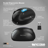 INCASE Designed by Microsoft Sculpt Ergonomic Mouse Zwart