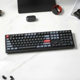 Keychron K10 Pro-G1, toetsenbord Zwart, US lay-out, Keychron K Pro Red, White leds, Double-shot PBT, hot swap, Bluetooth 5.1