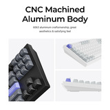 Keychron Q3 HE 8K Magnetic Switch Keyboard, toetsenbord Zwart, US lay-out, Keychron Ultra-Fast Lime, 80% (TKL), RGB, Hot swap, 8K