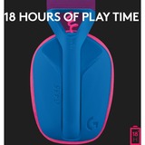 Logitech G435 LIGHTSPEED Wireless  over-ear gaming headset Blauw, Bluetooth, Pc, PlayStation 4, PlayStation 5