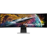 SAMSUNG Odyssey OLED G9 S49CG954SU 49" Curved UltraWide gaming monitor Zilver, 1x HDMI, 1x DisplayPort, USB-A 3.2, Wi-Fi, BT, 240Hz