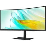 Samsung ViewFinity S6 S65UC 34" Curved UltraWide monitor Zwart, HDMI, DisplayPort, 3x USB-A, USB-B, USB-C, RJ-45