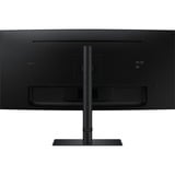 Samsung ViewFinity S6 S65UC 34" Curved UltraWide monitor Zwart, HDMI, DisplayPort, 3x USB-A, USB-B, USB-C, RJ-45