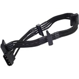 SilverStone Adapter 4-Pin Molex > 4x 15-Pin SATA 30cm Zwart, PP07-BTSB
