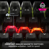 SteelSeries Apex Pro TKL Gen 3 (Cyber) RGB mechanisch gaming toetsenbord Neongeel, US lay-out (QWERTY), SteelSeries OmniPoint 3.0, 80% (TKL)