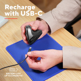 Trust Bayo II Ergonomische draadloze muis Zwart, 800 dpi - 2.400 dpi