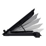 Trust GXT 1125 Quno Laptop Koelstandaard laptopkoeler Zwart, 5 ventilatoren | tot 17,3 inch | verstelbare hoogte