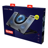 Trust GXT 1125 Quno Laptop Koelstandaard laptopkoeler Zwart, 5 ventilatoren | tot 17,3 inch | verstelbare hoogte
