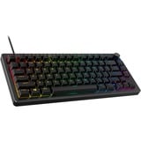 eBlaztr HyperX Alloy Rise 75, gaming toetsenbord Zwart, US lay-out, HyperX Red, 75%, RGB leds, PBT Keycaps, hot swap