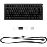 eBlaztr HyperX Alloy Rise 75, gaming toetsenbord Zwart, US lay-out, HyperX Red, 75%, RGB leds, PBT Keycaps, hot swap