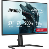 iiyama G-Master Red Eagle GB2771QSU-B1 27" gaming monitor Zwart, 200Hz, HDMI, DisplayPort, USB-C, Audio, NVIDIA G-Sync
