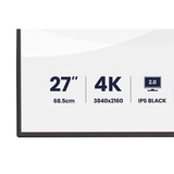iiyama ProGraphic HB2701UHSNP-B1 27" 4K Ultra HD monitor Zwart (mat), 1x DisplayPort, 1x HDMI, 2x USB-C, 3x USB-A, 1x RJ-45, HDMI, DisplayPort, USB-C, Audio