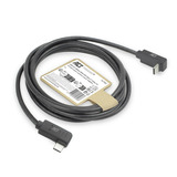 ACT Connectivity USB 3.2 USB-C (omhoog/omlaag haaks) naar USB-C (links/rechts haaks) kabel Zwart, 10 Gbit/s, 60W, 2 meter