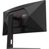 AOC CU34G4 34" Curved UltraWide gaming monitor Zwart/rood, 180 Hz, HDMI, DisplayPort, AMD FreeSync