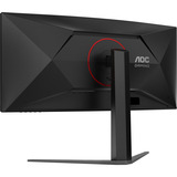 AOC CU34G4 34" Curved UltraWide gaming monitor Zwart/rood, 180 Hz, HDMI, DisplayPort, AMD FreeSync
