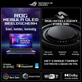 ASUS ROG Zephyrus G16 GU605CR-QR112W 16"  gaming laptop Grijs | Core Ultra 9 285H | RTX 5070 Ti | 32 GB | 2 TB SSD