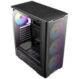 Antec VX310 ARGB midi tower behuizing Zwart | 3x USB-A | Tempered Glass