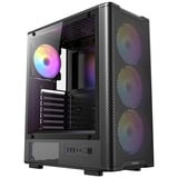 Antec VX310 ARGB midi tower behuizing Zwart | 3x USB-A | Tempered Glass