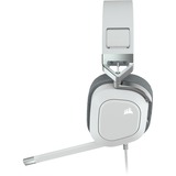 Corsair HS80 RGB USB over-ear gaming headset Wit, Pc