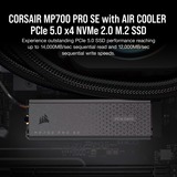 Corsair MP700 PRO SE met koeler 4 TB SSD PCIe 5.0 x4 NVMe 2.0, M.2 2280 