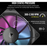 Corsair iCUE LINK RX120 RGB Triple Refurbished case fans Zwart, 3 stuks, 120 x 120 x 25 mm, PWM, 3 stuks, incl. Hub