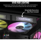 Corsair iCUE LINK RX120 RGB Triple Refurbished case fans Zwart, 3 stuks, 120 x 120 x 25 mm, PWM, 3 stuks, incl. Hub