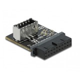 DeLOCK USB 3.0 Adapter Pin Header female to internal Key A female Zwart