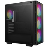 DeepCool MATREXX 55 Mesh V4 C midi tower behuizing Zwart | 1x USB-A | 1x USB-C | RGB | Window