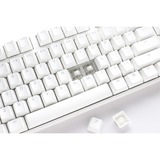 Ducky One 3 Classic Pure White RGB mechanisch toetsenbord Wit, US lay-out (QWERTY), Cherry MX Red, 100%, RGB led, Double-shot PBT, Hot-swappable, QUACK Mechanics