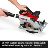 EINHELL Accu Handcirkelzaag TE-CS 18/190 Li BL - Solo Rood/zwart, Accu en oplader niet inbegrepen