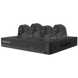 Foscam PoE Kit FNA108E-T4-2T beveiligingsset beveiligingscamera Zwart