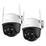 Imou Cruiser 2C 2K bundel beveiligingscamera Wit, 2 stuks, 3MP (2304*1296), Wifi 6, LAN